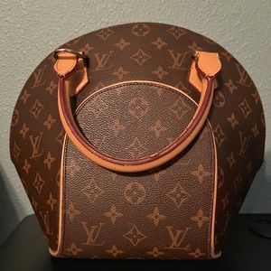 *VINTAGE* Louis Vuitton Ellipse brown Monogram Pattern print